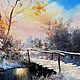 Order Landscape oil painting _winter river_ Vladimir Chernov. VladimirChernov (LiveEtude). Livemaster. . Pictures Фото №3