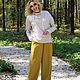 Свитер вязаный Прогулка Angora gold. Пуловеры. Вязаный гардероб (seamewlarisa). Ярмарка Мастеров.  Фото №6