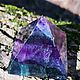  флюорит Фиолетовая палитра, натуральные камни. Пирамида. Amulet-Stone (AS). Ярмарка Мастеров.  Фото №11