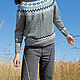Women's knitted Alpaca and merino sweater, Norwegian sweater. Sweaters. Dobryy_vyaz. My Livemaster. Фото №6