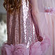 Нарядное платье для девочки "Амелия". Платье. Лиловые кролики. Ярмарка Мастеров.  Фото №4