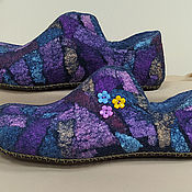 Обувь ручной работы handmade. Livemaster - original item Women`s Felted Slippers Mosaic. Handmade.