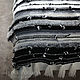 Order Knitted plaid Black and White Boho. Ira Pugach (pompon). Livemaster. . Blankets Фото №3