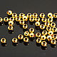 10 PCs. 2,5 mm gold plated beads South Korea (2052), Accessories for jewelry, Voronezh,  Фото №1