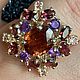 Кольцо с турмалином 3,2ct  «Василиса». Кольца. GoldenFlower. Интернет-магазин Ярмарка Мастеров.  Фото №2
