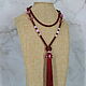 Order Sautoire made of beads and quartz beads with a silk brush. Magic box. Livemaster. . Beads2 Фото №3