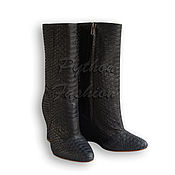 Обувь ручной работы handmade. Livemaster - original item Boots made from Python ALDENA. Handmade.