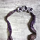 Felted jewelry-choker 'Ash violet', Chokers, Kamensk-Shahtinskij,  Фото №1