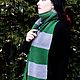 Order Harry Potter Slytherin scarf knitted scarf Draco Malfoy. HappyFingers Movie store (happyfingers). Livemaster. . Scarves Фото №3