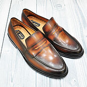 Обувь ручной работы handmade. Livemaster - original item Loafers made of genuine leather, 100% handmade, custom made!. Handmade.