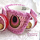 Hot water bottle for a Cup and a Cup 'Splash of magic' rose. Covers for tableware. Knitted cozy. My Livemaster. Фото №5