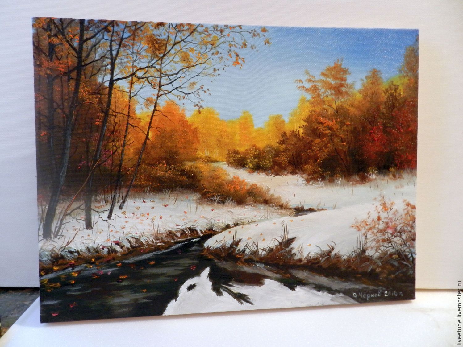Buy Oil Painting Peisaj First Snegovika Work On Livemaster Online Shop Buy Oil Painting Peisaj First Snegovika Work On Livemaster Online Shop