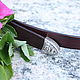 Women's leather belt 'Rose Marie'. Straps. CRAZY RHYTHM bags (TP handmade). My Livemaster. Фото №5
