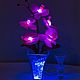 Светодиодная орхидея "Нежность" от MliveRu. Потолочные и подвесные светильники. Mliveru. Интернет-магазин Ярмарка Мастеров.  Фото №2
