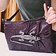Leather handbag with 3D image of 'Agama Lizard'. Crossbody bag. newandw. My Livemaster. Фото №6