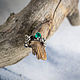 Ring made of silver with emerald 'Mailiki'. Engagement ring. Unusual Gemstone Jewelry. My Livemaster. Фото №6