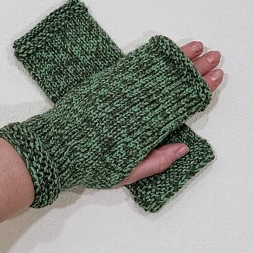 Аксессуары ручной работы. Ярмарка Мастеров - ручная работа Митенки. Handmade.