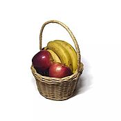 Для дома и интерьера handmade. Livemaster - original item Basket wicker with a handle made of paper vine H18 D21. Art.50016. Handmade.
