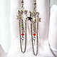 Earrings Mystery stars,USA,star,star,key,earrings,gift, Vintage earrings, Moscow,  Фото №1