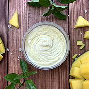Косметика ручной работы handmade. Livemaster - original item Gel cream that slows down the growth of Mango and mint hair, 100 ml. Handmade.