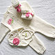 Set With a rose. Baby Clothing Sets. Klubok. Online shopping on My Livemaster.  Фото №2