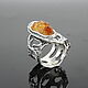 Ring Author's Ribbon Citrine Silver 925 IV0081. Rings. Sunny Silver. My Livemaster. Фото №5