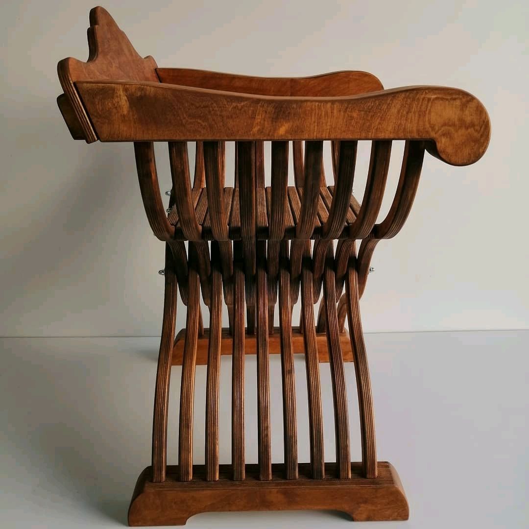 курульное кресло чертежи размеры