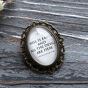 Украшения handmade. Livemaster - original item Brooch with Shakespeare quote. Handmade.