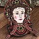 Брошь из бисера барышня Марфа Васильевна. Брошь-булавка. Kolesova (изделия из бисера). Ярмарка Мастеров.  Фото №5