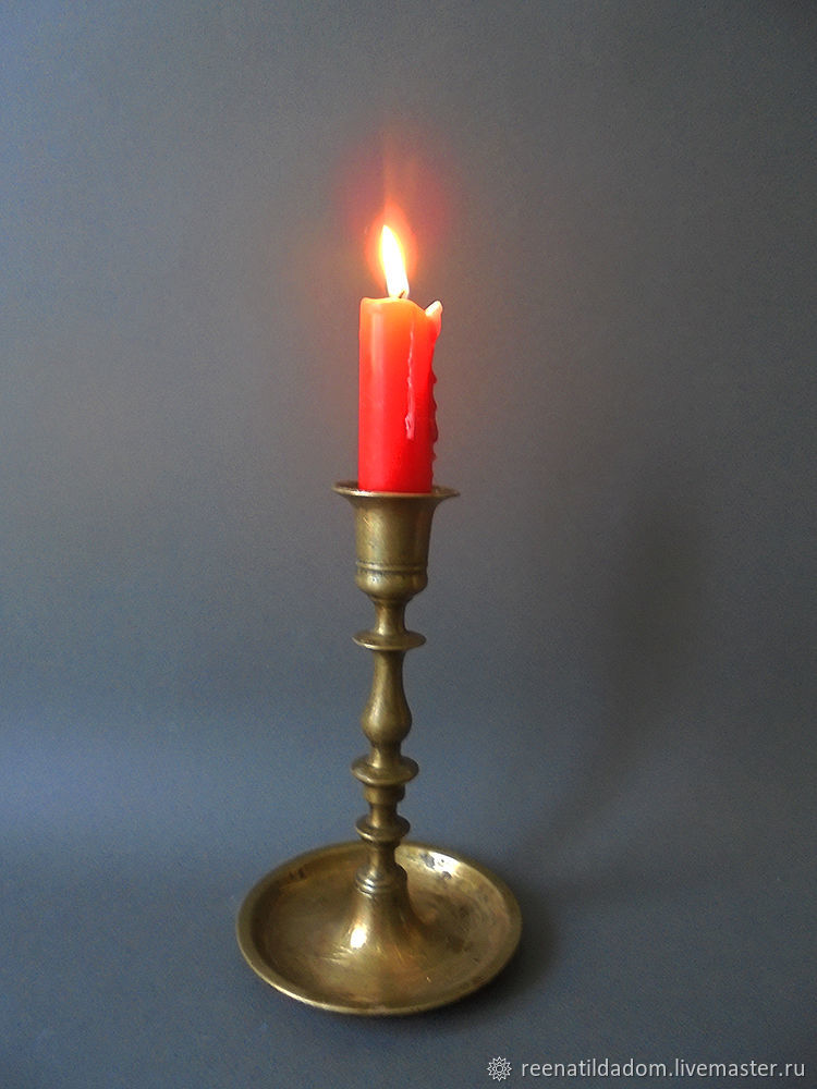 Винтаж: Старый латунный подсвечник – купить на Ярмарке Мастеров ...