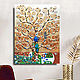 Painting with semi-precious stones, the Tree of life. Gustav Klimt, Pictures, St. Petersburg,  Фото №1