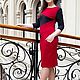 Order Jersey dress with pockets-red, grey. AVS -dressshop. Livemaster. . Dresses Фото №3