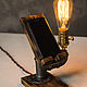 Phone stand in the Loft style ' Burnt'', Table lamps, Ivanovo,  Фото №1