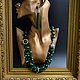 Necklace chrysoprase and pearls LEOPARD. Necklace. NINASilverBox (SilverBox). My Livemaster. Фото №6