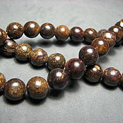 Материалы для творчества handmade. Livemaster - original item Bronzit beads 8 mm, smooth ball. Handmade.