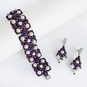 Украшения handmade. Livemaster - original item Bracelet braided Helichrysum Earrings as a gift. Handmade.