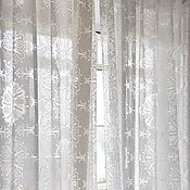 Римская штора из льняной ткани