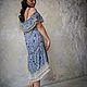 Dress with flounces ' Roman silk with linen'. Dresses. Alexandra Maiskaya. My Livemaster. Фото №4