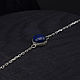 Bracelet 'Earth' silver, lapis lazuli. Chain bracelet. stepan-klimov. Online shopping on My Livemaster.  Фото №2