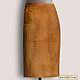 Order Straight skirt 'Irma' made of genuine suede/leather (any color). Elena Lether Design. Livemaster. . Skirts Фото №3