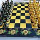 Chess is big'Sunflowers ' made of wood, gift. Chess. Anna Fekolkina chess-souvenirs. My Livemaster. Фото №5