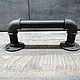 Industrial style pipe door handle, loft. Furniture fittings. dekor-tseh. Online shopping on My Livemaster.  Фото №2