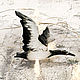 Brooch ' Crane black and white bird cranes white black'. Brooches. greenfox-23. My Livemaster. Фото №6