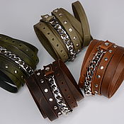 Украшения handmade. Livemaster - original item Different leather bracelets. Bracelet men leather.. Handmade.
