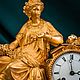 Винтаж: Кабинетные часы в стиле Ампир «Флора». Часы винтажные. Антиквариат и Винтаж. Ярмарка Мастеров.  Фото №4