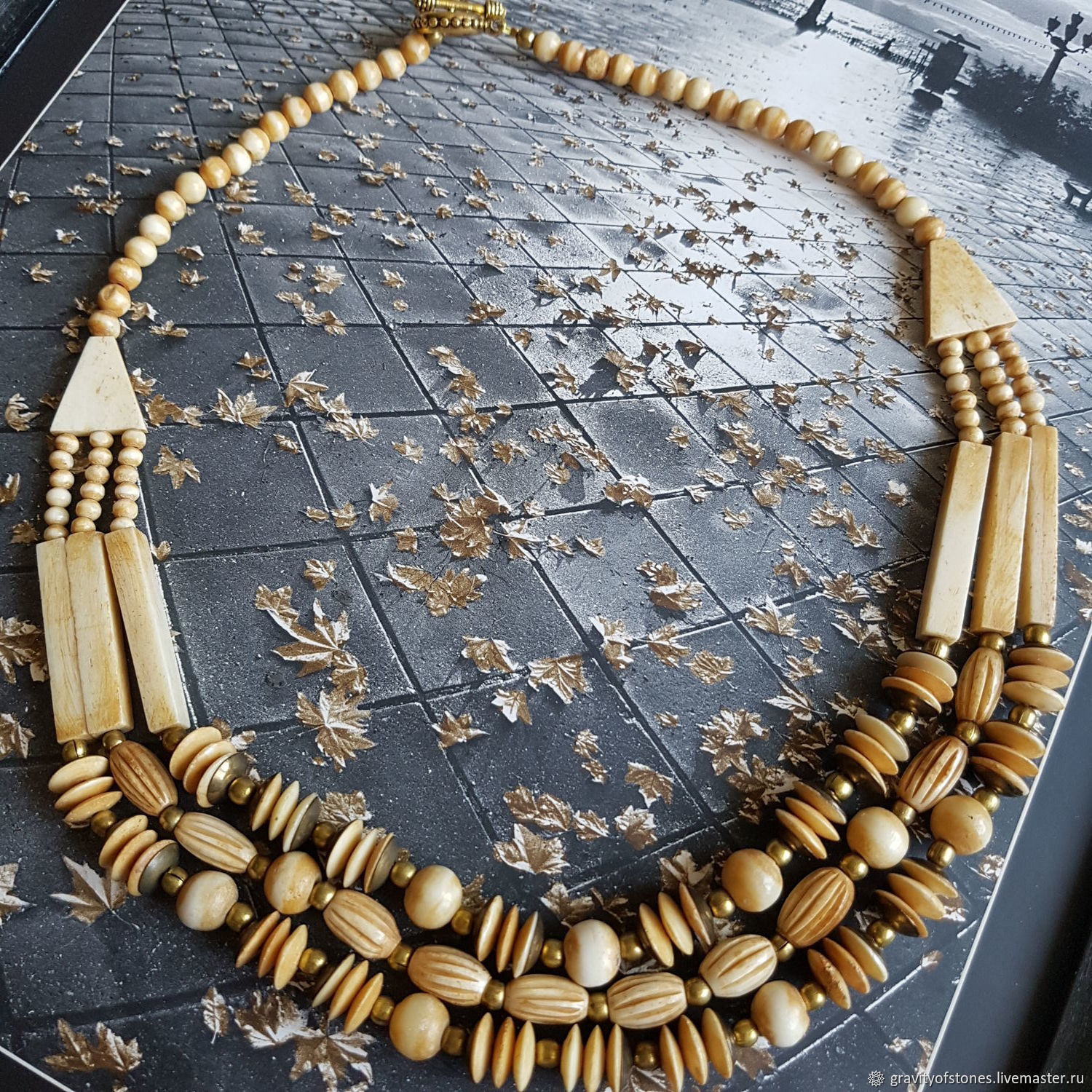 Винтаж: Бусы из кости в стиле Бохо. в интернет-магазине на Ярмарке ...