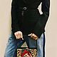  деревянная сумка с ручной росписью. Классическая сумка. ART code by Skitёva. Интернет-магазин Ярмарка Мастеров.  Фото №2