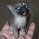 The cub. So that's what you are, Luna, Felted Toy, Moscow,  Фото №1