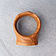 Кольцо деревянное с зеленым камнем. Размер 16,5. Перстень. WooIIy Wood  украшения из дерева. Ярмарка Мастеров.  Фото №4