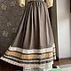  Skirt linen MIDI ' Dakine», Skirts, Gelendzhik,  Фото №1
